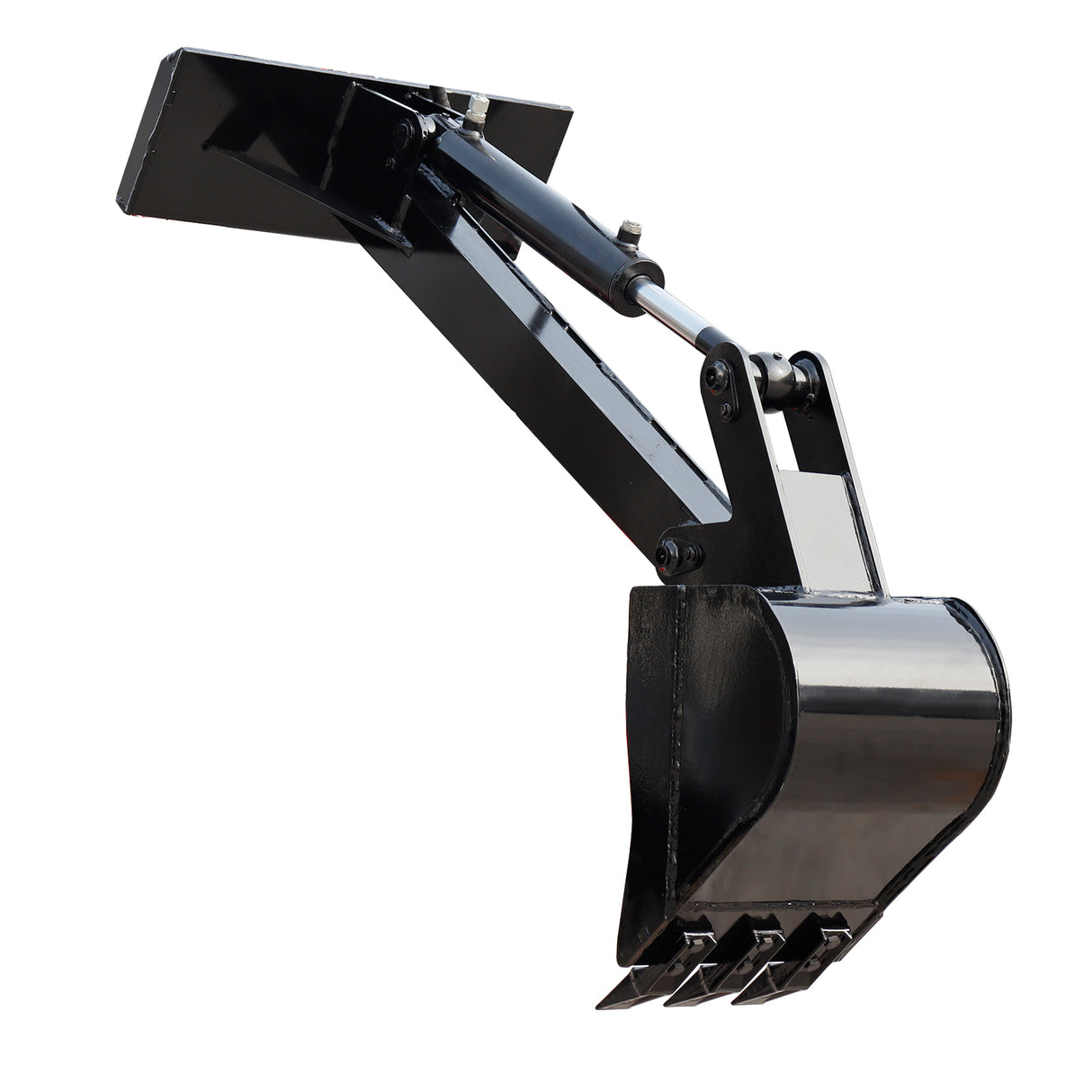 Backhoe Attachment for Mini Skid Steer Loader 12'' Bucket Width Digger Attachment