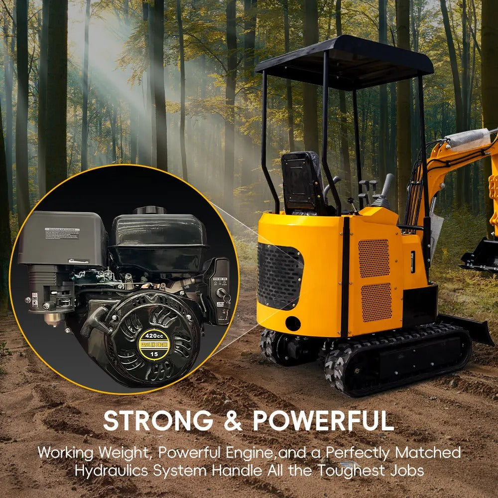 Mini Excavator 1.5Ton MS15 Small Digger Gasoline Engine