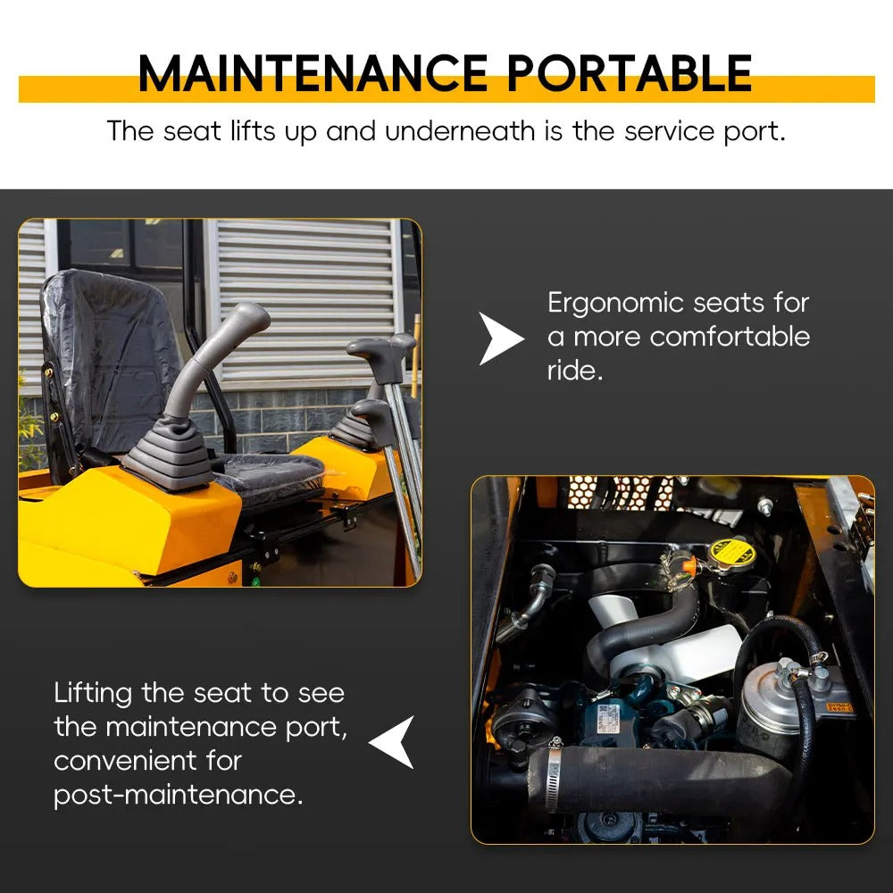 Mini Excavator 1.5Ton MS15 Small Digger Gasoline Engine