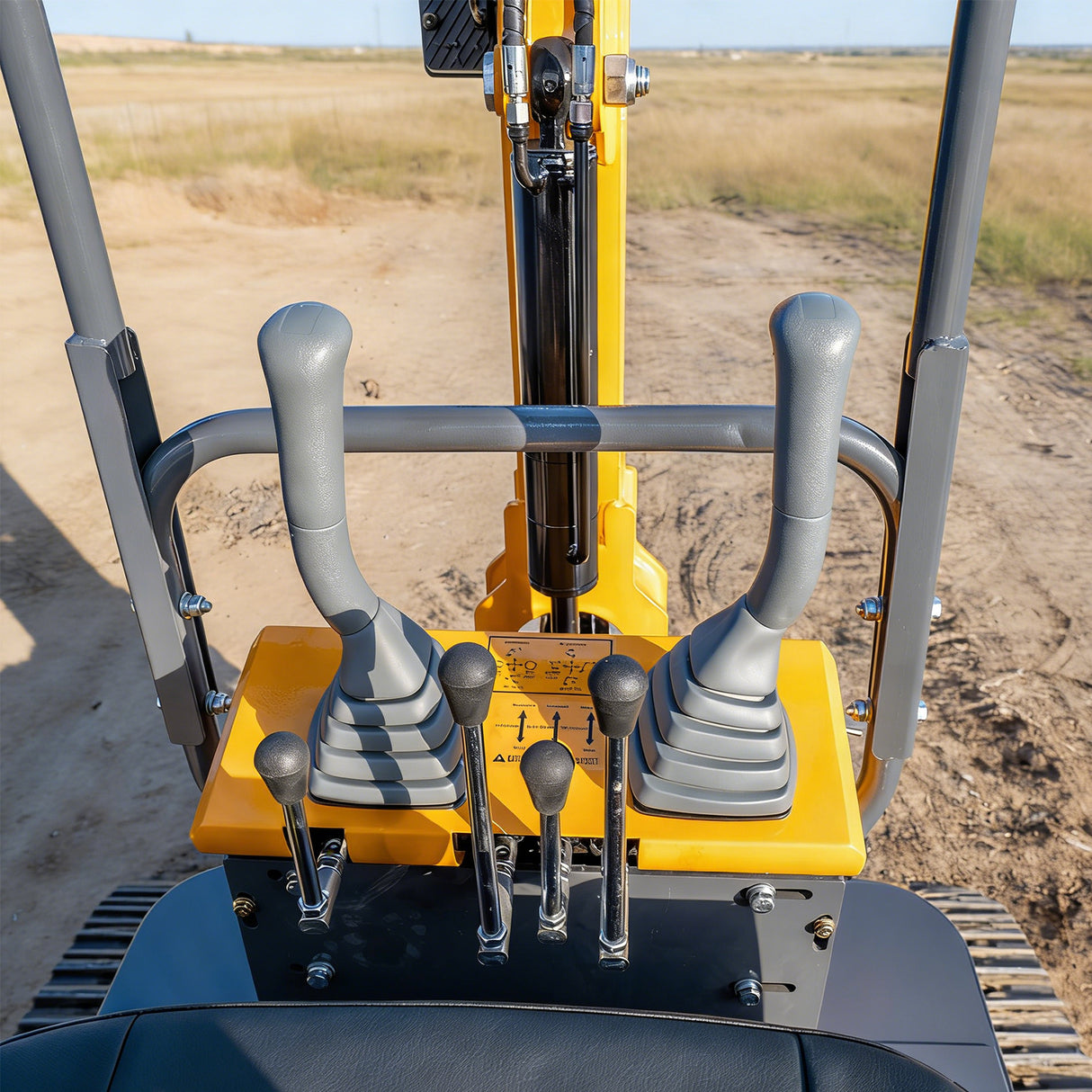 MMS 1.2 Ton Pro Mini Excavator, 13.5HP B&S EPA Gas Engine, Swing Boom, Adjustable Seat, Hydraulic Thumb, Safety Light, MS12P with Grabber, Quick Hitch and Skeleton Bucket