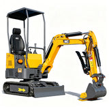 MMS 1.2 Ton Pro Mini Excavator, 13.5HP B&S EPA Gas Engine, Swing Boom, Adjustable Seat, Hydraulic Thumb, Safety Light, MS12P Trecher Digging Machine