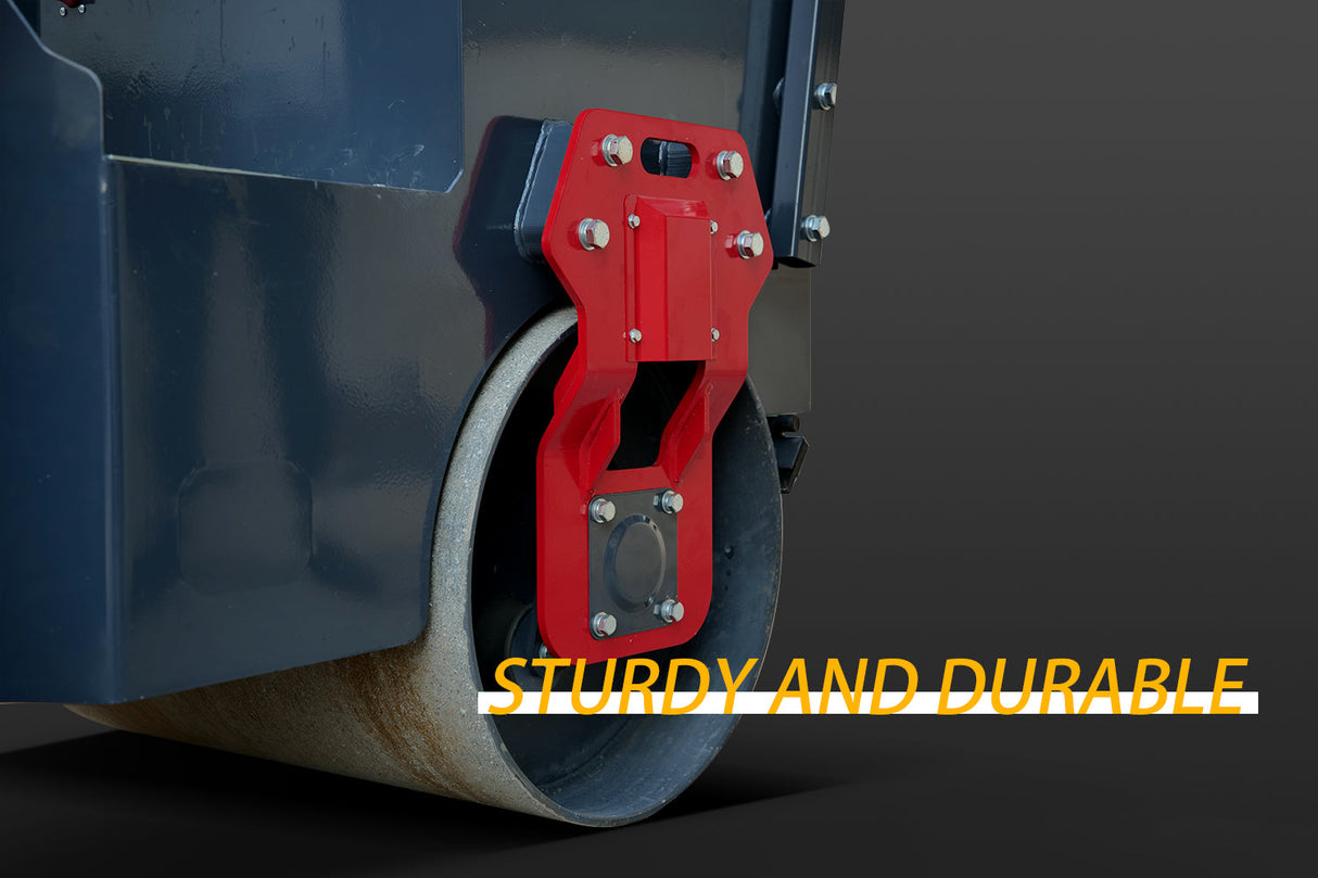 MMS 1 Ton Vibratory Road Roller, EPA Gasoline Ride-on Asphalt Compactor