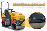 MMS 1 Ton Vibratory Road Roller, EPA Gasoline Ride-on Asphalt Compactor
