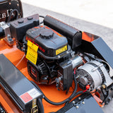 21.65in Gas Flail Mower Remote Controlled Lawn Mower Bush Cutter 212CC Electric Start Engine