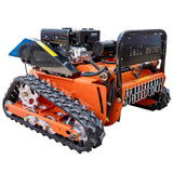 21.65in Gas Flail Mower Remote Controlled Lawn Mower Bush Cutter 212CC Electric Start Engine