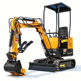 MMS 1 Ton Mini Excavator 13.5HP 420CC EPA GAS Engine, Hydraulic Thumb, Mini Trencher Digger Machine MS10H