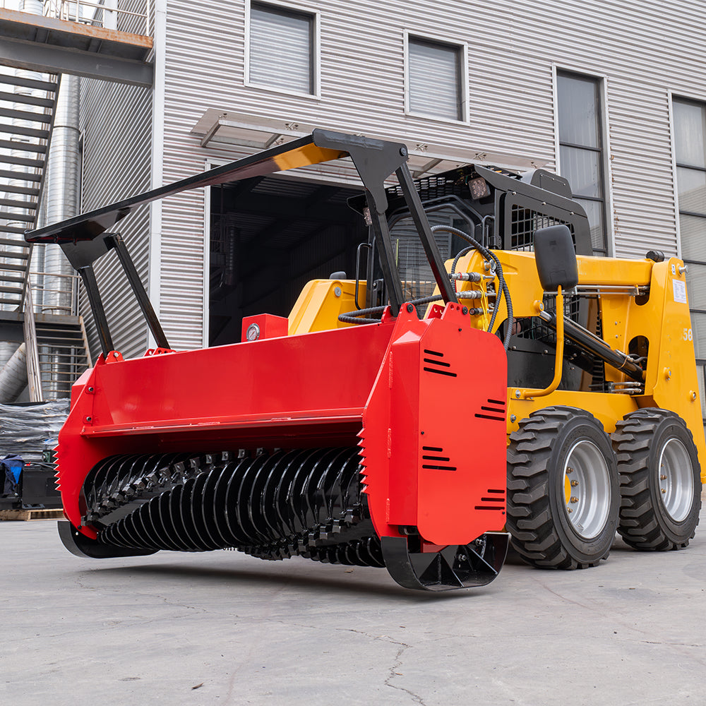 MMS 72 Inch Forestry Mulcher Attachment Garden Mulcher for Bobcat Skid Steer Loader Agricultural Machinery