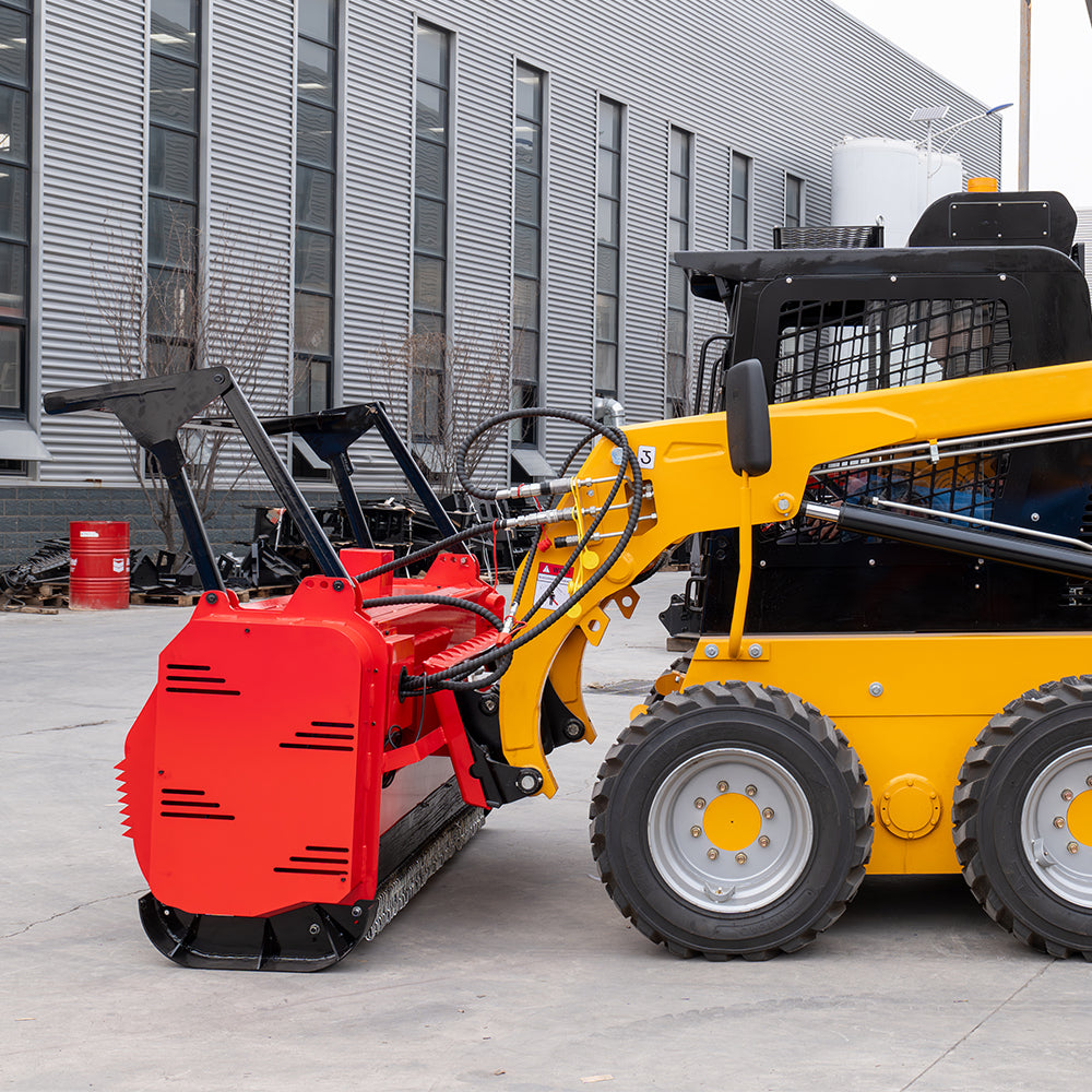 MMS 72 Inch Forestry Mulcher Attachment Garden Mulcher for Bobcat Skid Steer Loader Agricultural Machinery