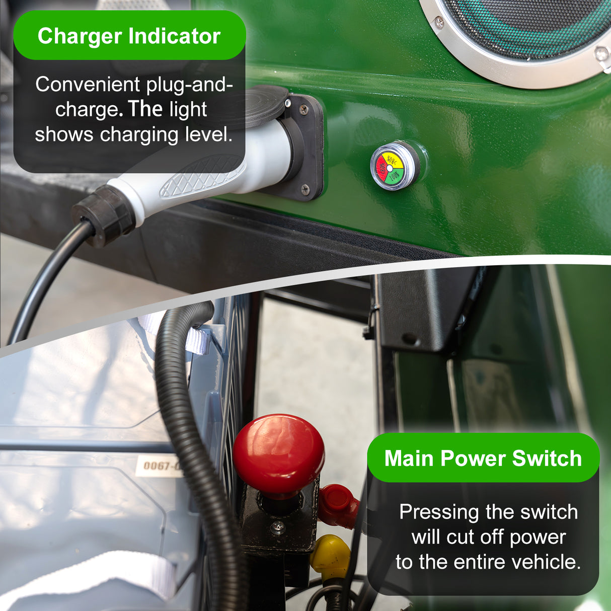 MMS 60V Electric Golf Cart, 4P Vehicle with 5KW Motor, 20 MPH Top Speed 44 Miles Range, Ages 16 and Up, Advanced Suspension, Rear &Front Storage, LCD Display