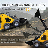 Mini Skid Steer Loader 13.5HP EPA Briggs & Stratton Gas Engine Compact Wheel Loader