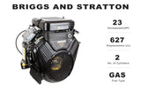 MMS 23HP Mini Skid Steer Loader with Bucket Dual Cylinder 627cc B&S Engine Stand-On Track Loader