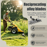 MMS 47'' Sickle Bar Mower, 13.5HP 420CC Self-propelled, Full Gear Transmission Tractor Mower Replaceable Attachment