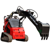 Backhoe Attachment for Mini Skid Steer Loader 12'' Bucket Width Digger Attachment