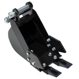 Mini Excavator Bucket 7.78in Excavator Attachments,MMS 200mm Narrow Digging Buckets, Hole Diameter 0.98in, Center Wheelbase 3.54in, with Metal Teeth