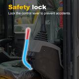 MMS 1.5 Ton Mini Excavator 13.5HP B&S EPA Gas Engine, Swing Boom, Hydraulic Pilot Control, Enclosed Cab, Adjustable Seat, Safety Light