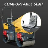 MMS 1 Ton Vibratory Road Roller, EPA Gasoline Ride-on Asphalt Compactor