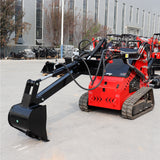Backhoe Attachment for Mini Skid Steer Loader 12'' Bucket Width Digger Attachment