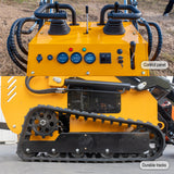 MMS 23HP Mini Skid Steer Loader, 739cc Gaslione Engine, Triple Pumps Triple Vavles, Stand On Track Loader with Bucket MS480T