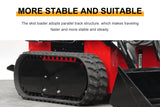 22HP Mini Skid Steer Loader EPA GAS Engine, Dual-cylinder, MMS Multi-functional Stand-On Mini Skid Steer Parallel Track Loader with Bucket