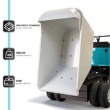 MMS 2866Lbs Heavy Duty Dump Cart 21 Cu.Ft Bucket, 13.5HP 420cc E-Start Power Wheelbarrow, 180° Swing 90° Dump Angle for Farm Landscaping Construction