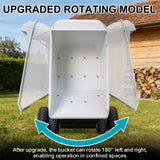 MMS 2866Lbs Heavy Duty Dump Cart 21 Cu.Ft Bucket, 13.5HP 420cc E-Start Power Wheelbarrow, 180° Swing 90° Dump Angle for Farm Landscaping Construction