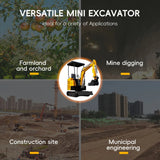 Mini Excavator 1.5Ton MS15 Small Digger Gasoline Engine