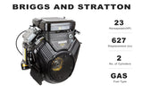 MMS 23HP Mini Skid Steer Loader with Bucket Dual Cylinder 627cc B&S Engine Stand-On Track Loader