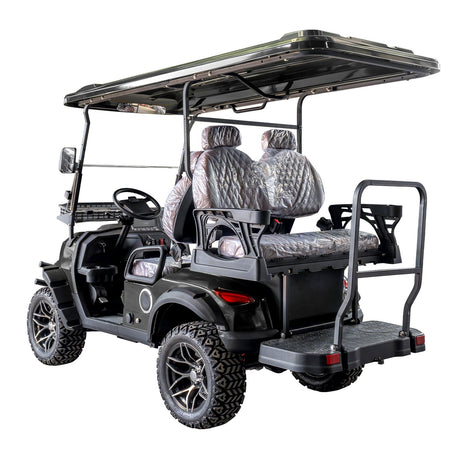 MMS 4P 60V Electric Golf Cart with 5KW Motor, 20 MPH Top Speed, 44 Miles Range, Ages 16 and Up, Advanced Suspension, Rear &Front Storage, LCD Display