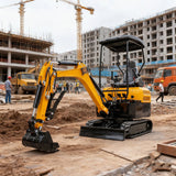 MMS 2 Tons Mini Excavator 16HP Kubota Diesel Engine Hydraulic Pilot Control Crawler Trencher Digger