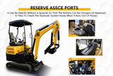 MMS 2 Tons Mini Excavator 16HP Kubota Diesel Engine Hydraulic Pilot Control Crawler Trencher Digger