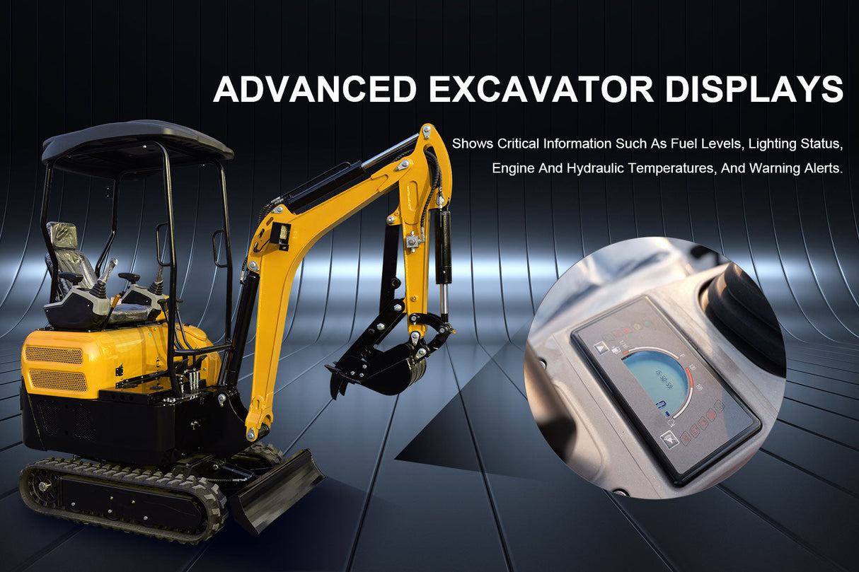 MMS 2 Tons Mini Excavator 16HP Kubota Diesel Engine Hydraulic Pilot Control Crawler Trencher Digger