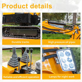 MMS 1.2 Ton Mini Excavator MS12 Crawler Trencher Digger Machine with 13.5HP Gas Engine with Quick Hitch Skeleton Shovel