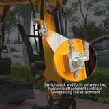 MMS 1.2 Ton Mini Excavator MS12 Crawler Trencher Digger Machine with 13.5HP Gas Engine with Quick Hitch Skeleton Shovel