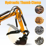 MMS 1.2 Ton Mini Excavator MS12 Crawler Trencher Digger Machine with 13.5HP Gas Engine with Quick Hitch Skeleton Shovel
