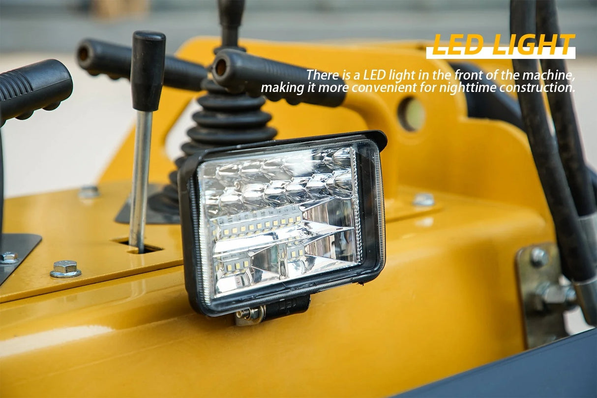 22HP Mini Skid Steer Loader Dual Cylinder GAS Engine Automatic Bucket Leveling Stand-on Track Loader