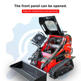 MMS 23HP Mini Skid Steer Loader with Bucket Dual Cylinder 627cc B&S Engine Stand-On Track Loader