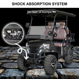 MMS 4P 60V Electric Golf Cart with 5KW Motor, 20 MPH Top Speed, 44 Miles Range, Ages 16 and Up, Advanced Suspension, Rear &Front Storage, LCD Display