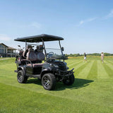 MMS 4P 60V Electric Golf Cart with 5KW Motor, 20 MPH Top Speed, 44 Miles Range, Ages 16 and Up, Advanced Suspension, Rear &Front Storage, LCD Display