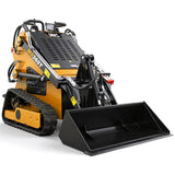 MMS New Mini Skid Steer Loader MS360T, 13.5HP 420cc RATO GAS Engine Stand-on Crawler Loader, Foldable Pedals Track Loader